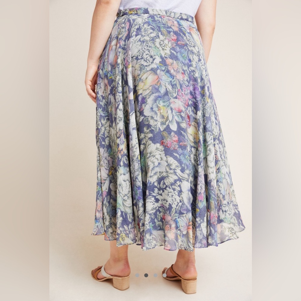 Maeve Miele Floral Midi Skirt